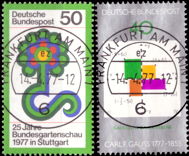 Briefmarken BRD (Bund) 1977, Mi.Nr. 927, 928, Gestempelt