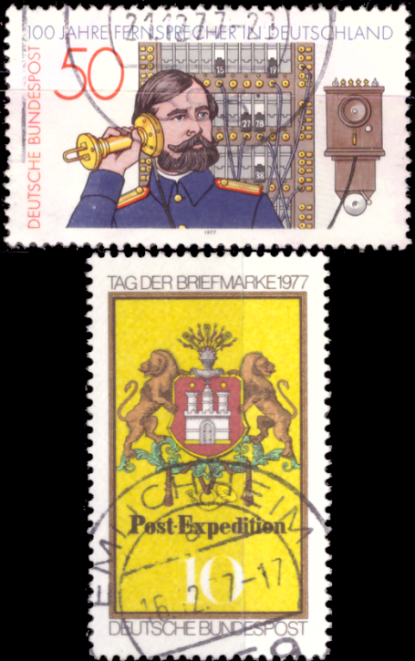 Briefmarken BRD (Bund) 1977, Mi.Nr. 947, 948, Gestempelt