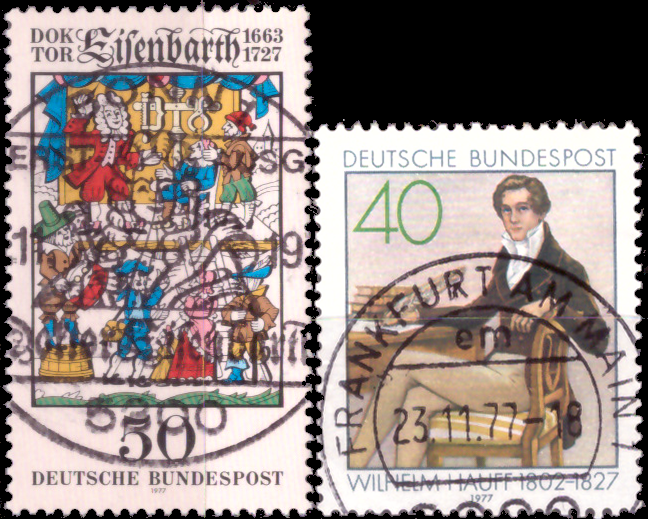 Briefmarken BRD (Bund) 1977, Mi.Nr. 953, 954, Gestempelt
