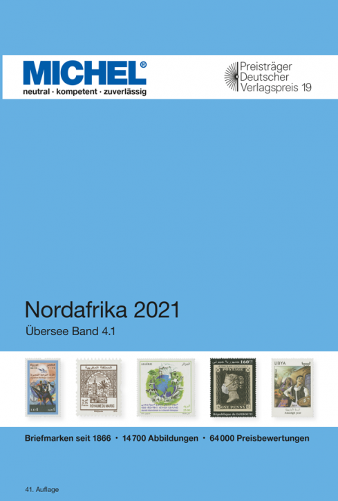 MICHEL Übersee-Katalog Nordafrika 2021, Band 1 (ÜK 4/1)
