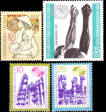 Briefmarken: DDR 1971, Mi.Nr. 1699,1700-1701,1702, Postfrisch