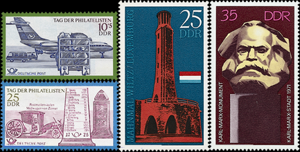 Briefmarken: DDR 1971, Lot aus Mi.Nr. 1703-1704,1705,1706, Postfrisch