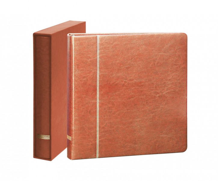 Lindner Ringbinder Set ELEGANT in Hellbraun