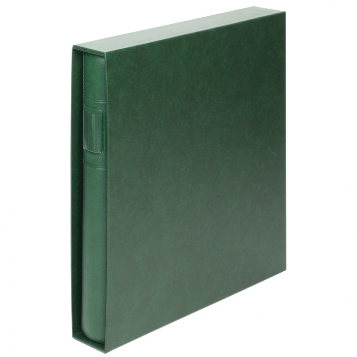 Lindner Set: Ringbinder STANDARD mit Schutzkassette in Grün