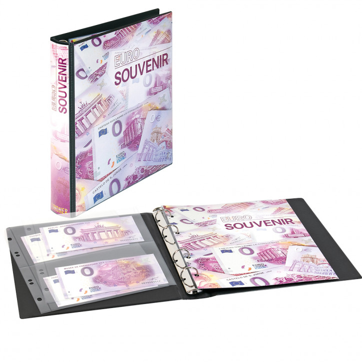 karat Sammelalbum für 0-Euro Souvenirscheine mit 10 Folienblättern