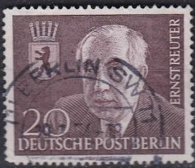 Briefmarken Berlin 1954 Mi.Nr. 115, Ernst Reuter.  Gestempelt