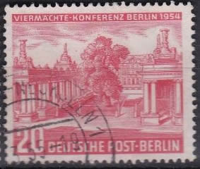 Briefmarken Berlin 1954 Mi.Nr. 116, Viermächte-Konferenz. Gestempelt