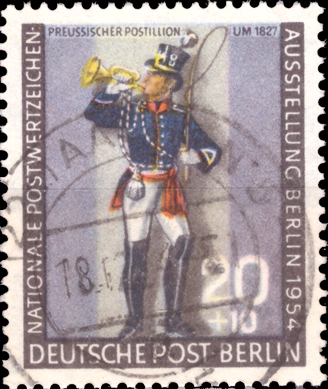 Briefmarken Berlin 1954 Mi.Nr. 120, Postillion. Gestempelt