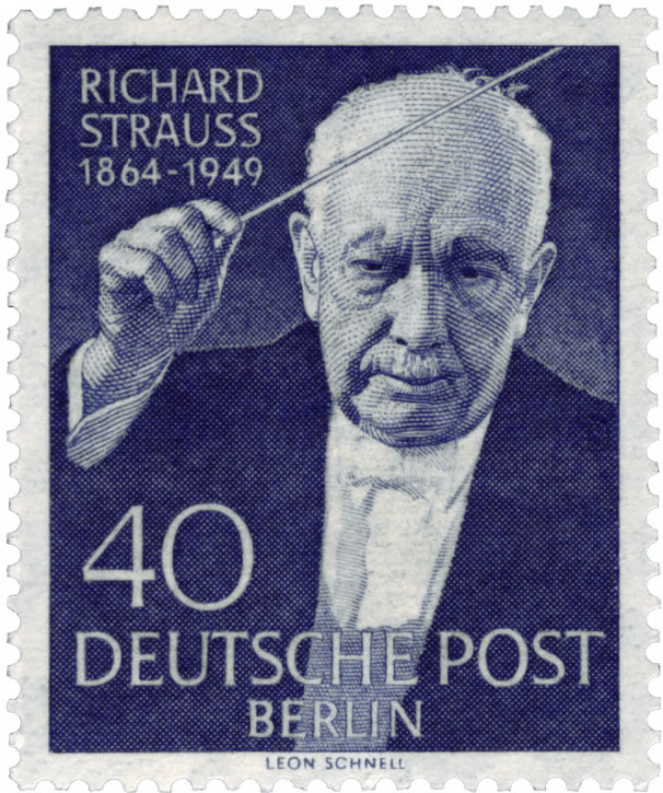 Briefmarken Berlin 1954 Mi.Nr. 124, Richard Strauss. Postfrisch