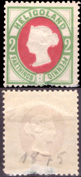 Briefmarken Altdeutschland Helgoland 1875, Mi. Nr. 12, Königin Viktoria, Ungebraucht