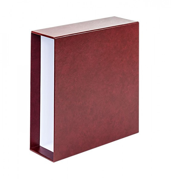 LINDNER Schutzkassette für Multi collect Ringbinder REGULAR in Weinrot