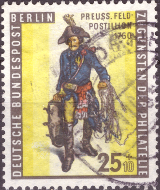 Briefmarken Berlin 1955 Mi.Nr. 131, Tag der Briefmarke. Gestempelt