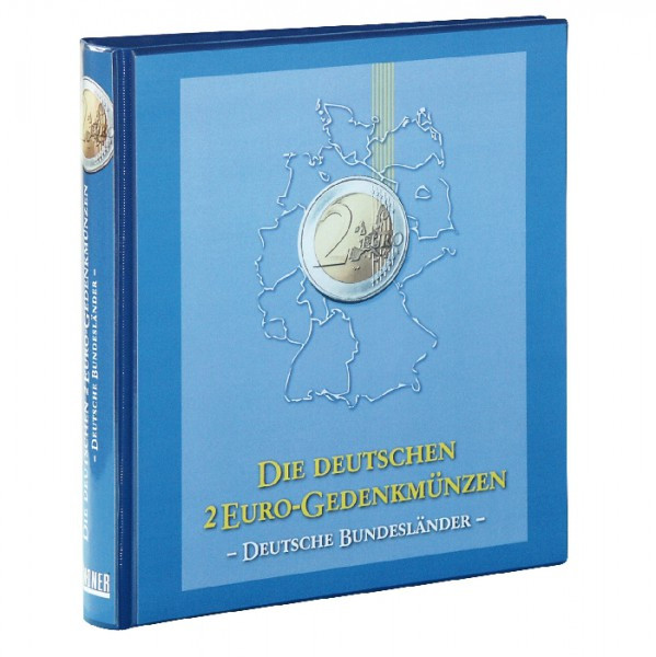 Lindner karat Motiv-Ringbinder im 2 Euro-Design "Deutsche Bundesländer", leer