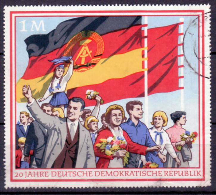 Briefmarken DDR 1969, Mi. Nr. 1508, 20 Jahre DDR (II). Gestempelt