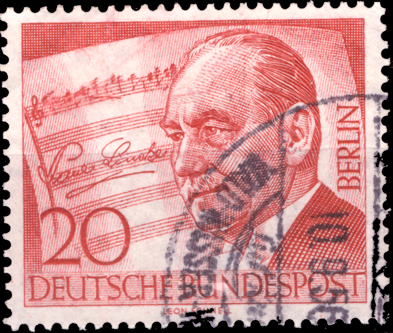 Briefmarken Berlin 1956 Mi.Nr. 156, Paul Lincke. Gestempelt