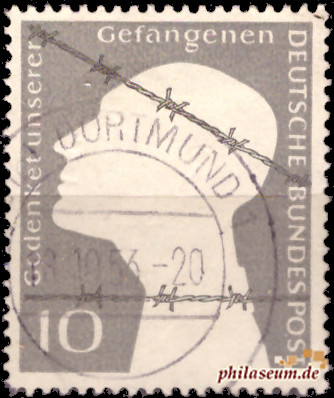 Briefmarken BRD (Bund) 1953, Mi.Nr. 165, Deutsche Kriegsgefangene. Gestempelt