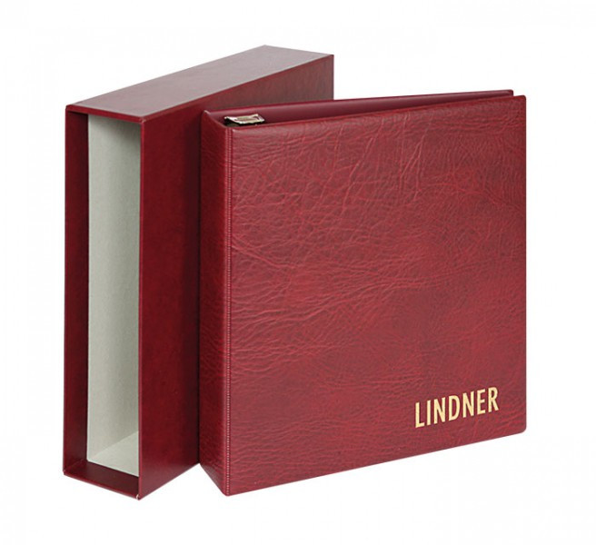 Lindner UNIPLATE Set Luxus: Ringbinder 1710 mit Kassette 1711