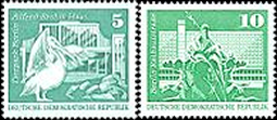 Briefmarken: DDR 1973, Mi. Nr. 1842-1843, Dauermarken Aufbau in der DDR Großformat (II), Postfrisch