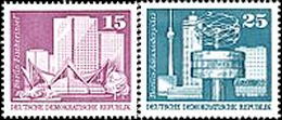 Briefmarken: DDR 1973, Mi. Nr. 1853-1854, Dauermarken Aufbau in der DDR Großformat (III), Postfrisch