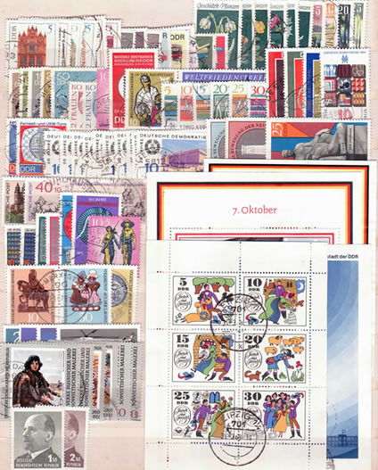 Briefmarken DDR Jahrgang 1969 Gestempelt - Komplett