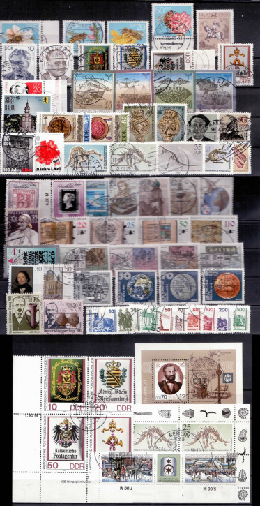 Briefmarken DDR Jahrgang 1990 Gestempelt - Komplett