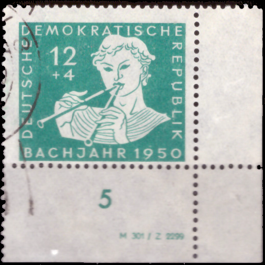 Briefmarken DDR 1950 Mi.Nr. 256 DV (Druckvermerk), Gestempelt