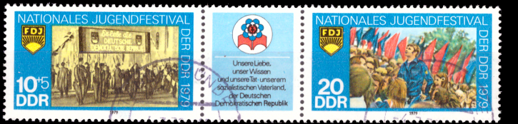Briefmarken: DDR 1979, Mi.Nr. 2426-2427 (WZd412), Jugendfestival. Gestempelt
