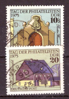 Briefmarken: DDR 1975, Mi.Nr. 2094-2095, Tag der Philatelisten. Gestempelt