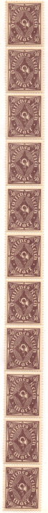 Briefmarken Deutsches Reich 1922/23, Mi.Nr. 231 b R, Rollenmarken im Elferstreifen, Freimarken: Posthorn, Postfrisch
