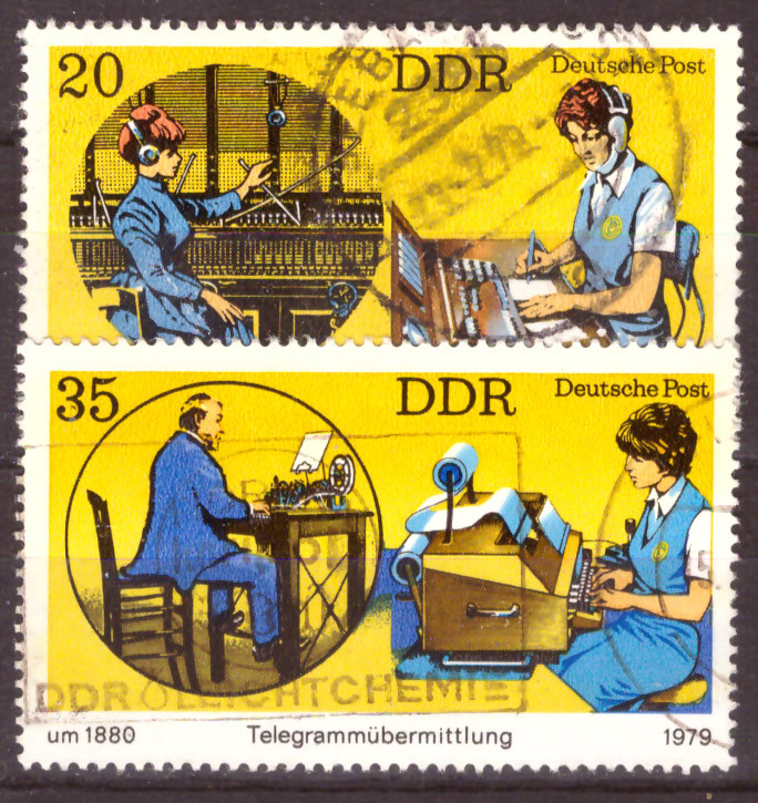 Briefmarken: DDR 1979 Mi.Nr. 2400-2401, Postwesen. Gestempelt