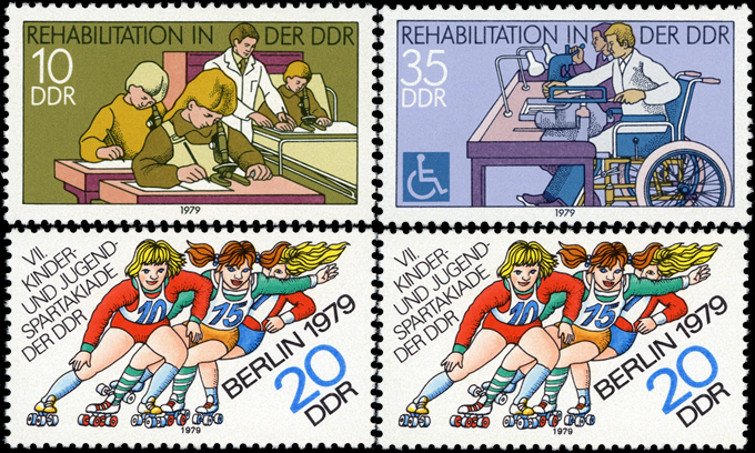 Briefmarken: DDR 1979 Mi.Nr. 2431-2432, 2433-2434, Postfrisch
