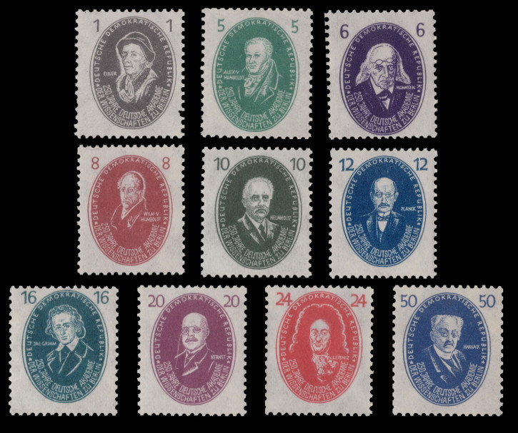 Briefmarken DDR 1950 Mi.Nr. 261-270 Postfrisch