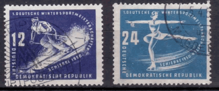 Briefmarken DDR 1950 Mi.Nr. 246-247 Gestempelt