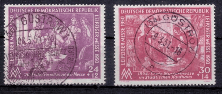 Briefmarken DDR 1950 Mi.Nr. 248-249 Gestempelt