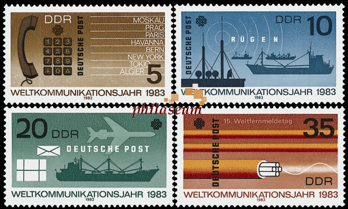 Briefmarken: DDR 1983 Mi.Nr. 2770-2773, Weltkommunikationsjahr, Postfrisch