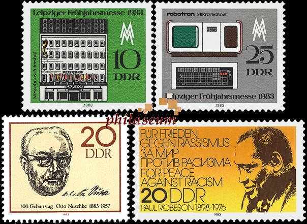 Briefmarken: DDR 1983 Mi.Nr. 2774, 2779-2780, 2781, Postfrisch