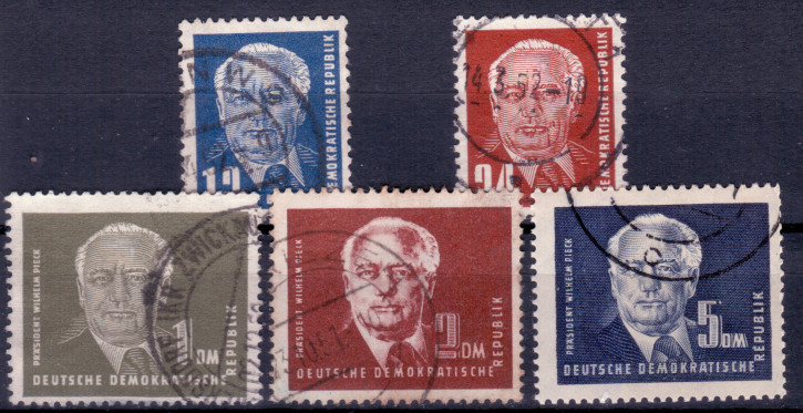 Briefmarken DDR 1950 Mi.Nr. 251-255 Gestempelt