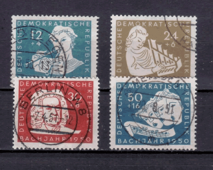 Briefmarken DDR 1950 Mi.Nr. 256-259 Gstempelt