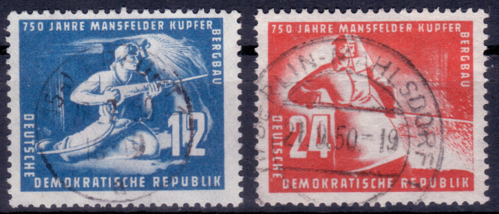 Briefmarken DDR 1950 Mi.Nr. 273-274 Gestempelt