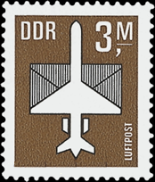 Briefmarken: DDR 1984 Mi.Nr. 2868, Flugpostmarke (III), Postfrisch