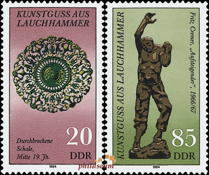 Briefmarken: DDR 1984 Mi.Nr. 2874-2875, Kunstguss aus Lauchhammer, Postfrisch