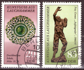 Briefmarken: DDR 1984 Mi.Nr. 2874-2875, Kunstguss aus Lauchhammer, Gestempelt