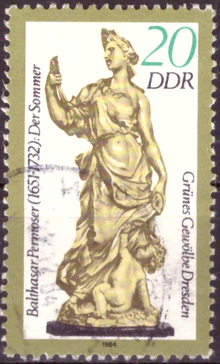 Briefmarken: DDR 1984 Mi.Nr. 2906II Odr., Grünes Gewölbe Dresden, Gestempelt