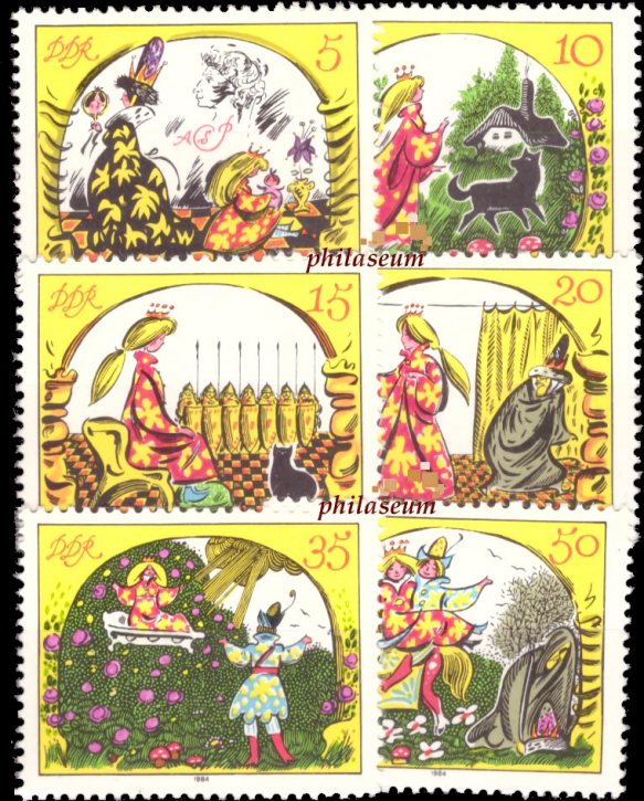 DDR 1984, Mi.Nr. 2914-2919, Märchen (XIV), Postfrisch