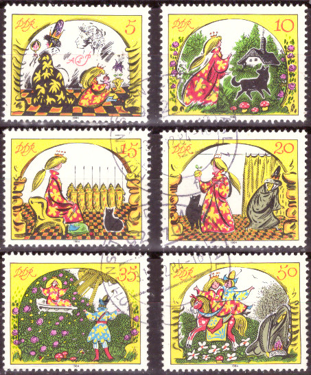 DDR 1984, Mi.Nr. 2914-2919, Märchen (XIV), Gestempelt