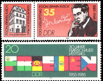 Briefmarken: DDR 1985 Mi.Nr. 2940, 2946, Postfrisch