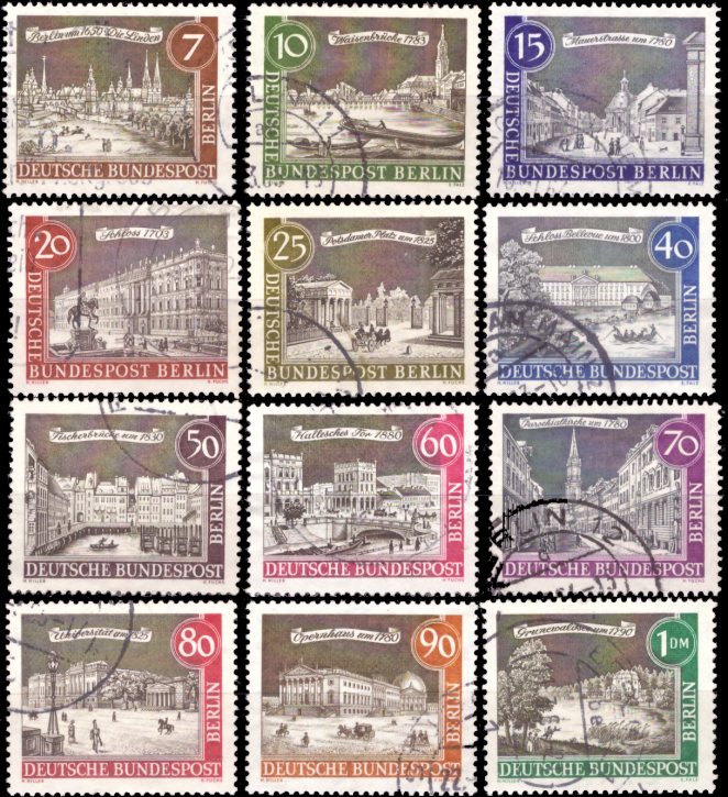 Briefmarken Berlin 1962-1963 Mi.Nr. 218-229, Alt-Berlin. Gestempelt