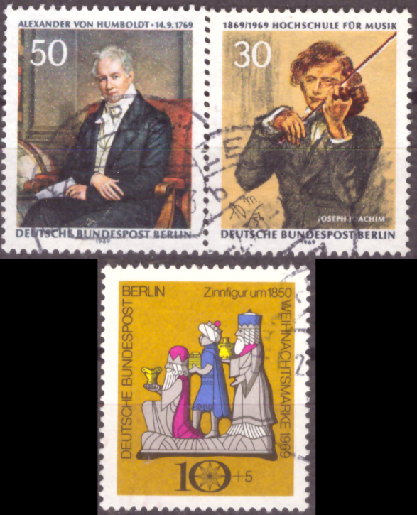 Briefmarken Berlin 1969, Lot aus Mi.Nr. 346, 347, 352, Gestempelt