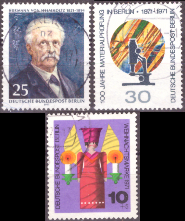 Briefmarken Berlin 1971, Lot aus Mi.Nr. 401, 416-417, Gestempelt