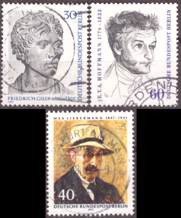 Briefmarken Berlin 1972, Lot aus Mi.Nr. 422, 426, 434, Gestempelt
